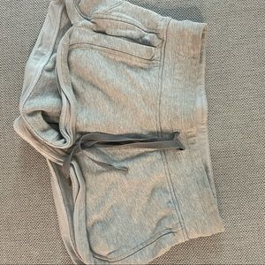 Grey lululemon sweat shorts